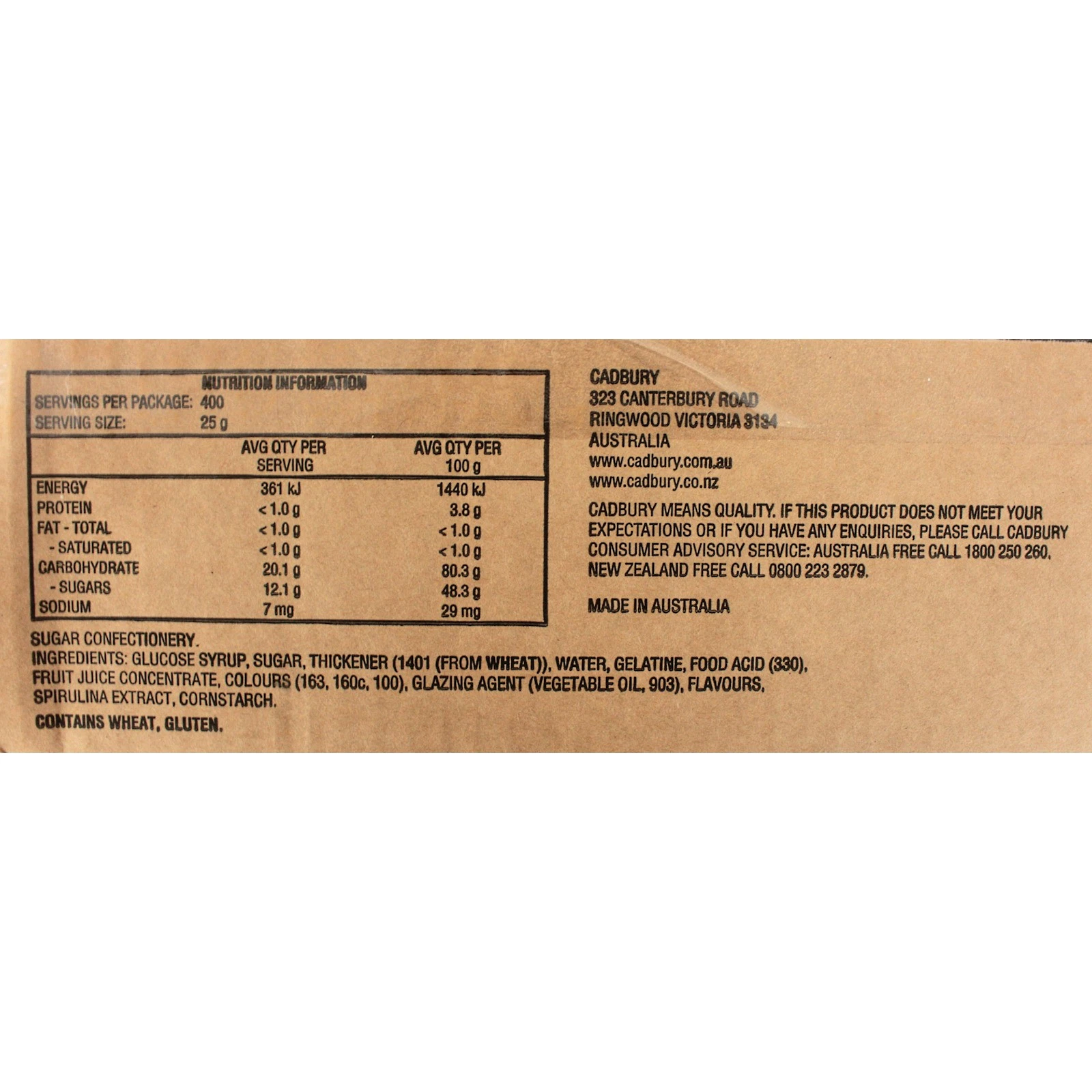 Cadbury Fresha Party Mix Soft Chewy Lollies 10kg - Image 2