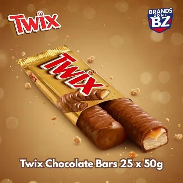 Mars Twix Twin Bar, 50 G – Pack of 25 - Image 2
