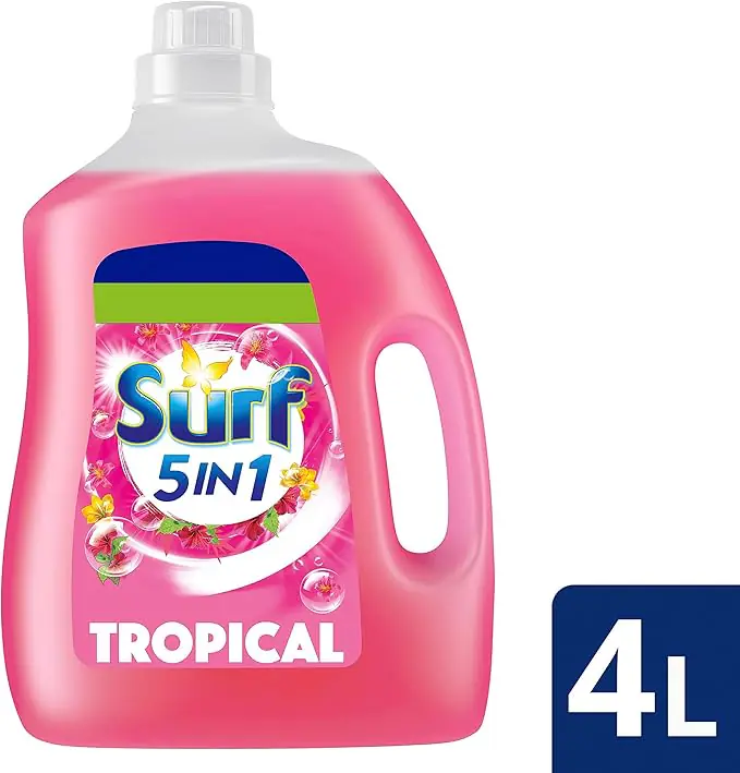 Surf Liquid Washing Detergent Tropical 80 w 4 L